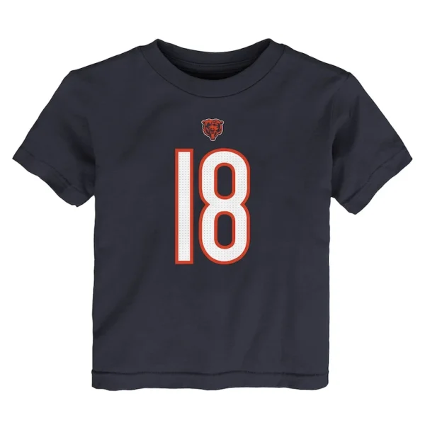 Caleb williams chicago bears nike toddler player name number t shirt Navy 3T