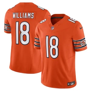 Caleb williams chicago bears nike vapor f.u.s.e. limited jersey Orange
