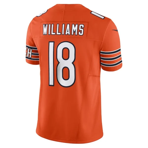 Caleb williams chicago bears nike vapor f.u.s.e. limited jersey Orange L