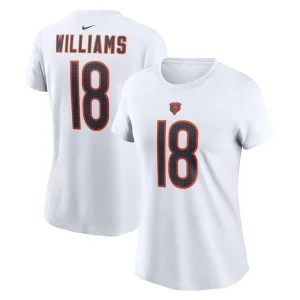 Caleb williams chicago bears nike womens fuse name number t shirt White