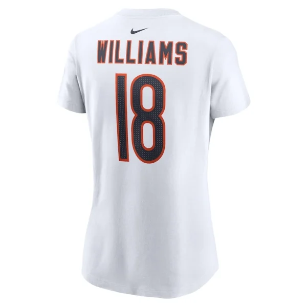 Caleb williams chicago bears nike womens fuse name number t shirt White L