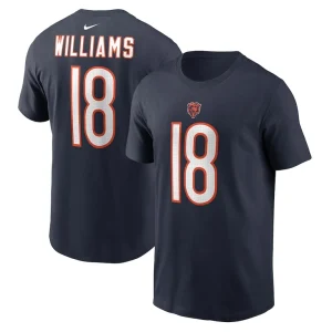 Caleb williams chicago bears nike youth fuse name number t shirt Navy