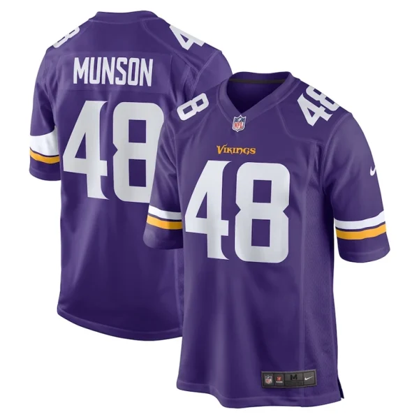 Calvin munson minnesota vikings nike game jersey Purple