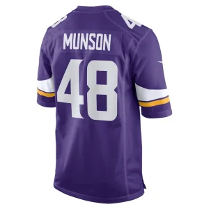 Calvin munson minnesota vikings nike game jersey Purple L