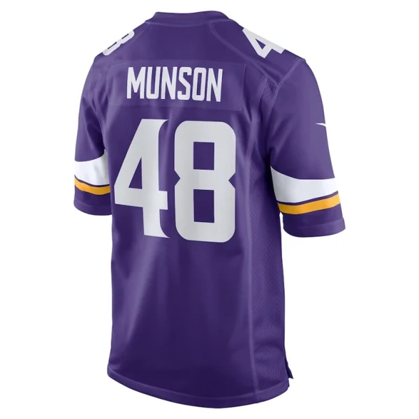 Calvin munson minnesota vikings nike game jersey Purple L