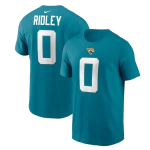 Calvin ridley jacksonville jaguars nike player name number t shirt Teal