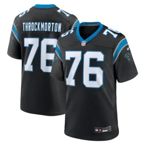 Calvin throckmorton carolina panthers nike team game jersey Black