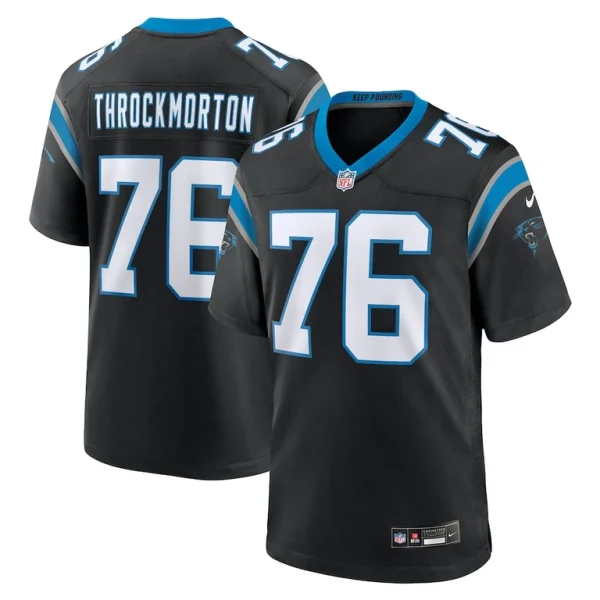 Calvin throckmorton carolina panthers nike team game jersey Black