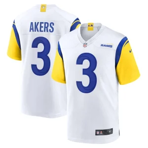 Cam akers los angeles rams nike game jersey White