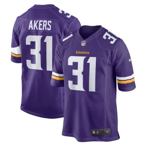 Cam akers minnesota vikings nike game jersey Purple