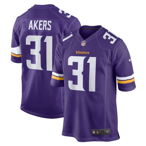 Cam akers minnesota vikings nike game jersey Purple