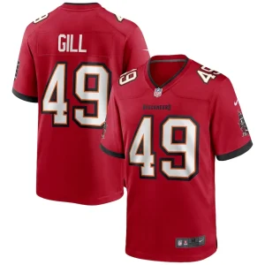 Cam gill tampa bay buccaneers nike game jersey Red