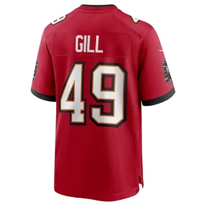 Cam gill tampa bay buccaneers nike game jersey Red L