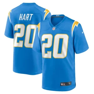Cam hart los angeles chargers nike team game jersey Powder blue