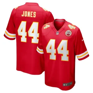 Cam jones kansas city chiefs nike game jersey Red