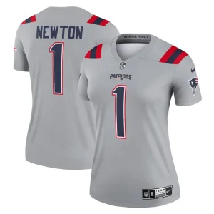 Cam newton new england patriots nike womens inverted legend player performance top Gray