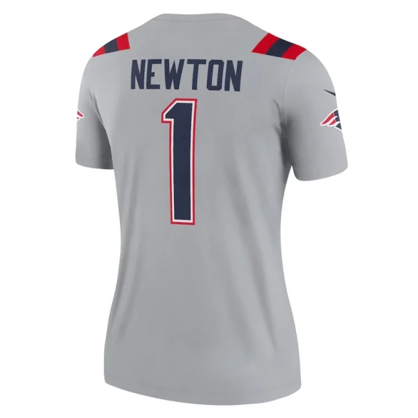 Cam newton new england patriots nike womens inverted legend player performance top Gray L
