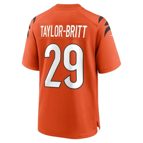 Cam taylor britt cincinnati bengals nike alternate game jersey Orange L
