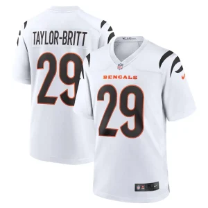 Cam taylor britt cincinnati bengals nike game jersey White