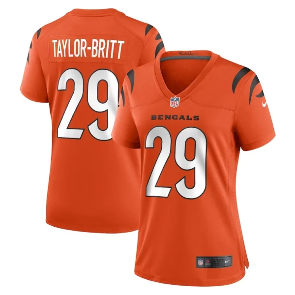 Cam taylor britt cincinnati bengals nike womens alternate game jersey Orange