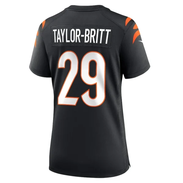 Cam taylor britt cincinnati bengals nike womens game player jersey Black L