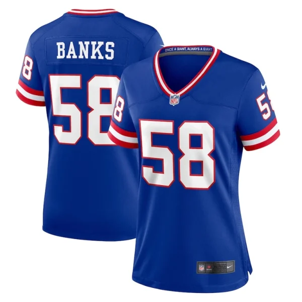 Carl banks new york giants nike womens classic retired player game jersey Royal