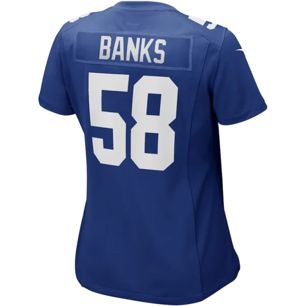 Carl banks new york giants nike womens game retired player jersey Royal L
