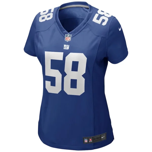 Carl banks new york giants nike womens game retired player jersey Royal M
