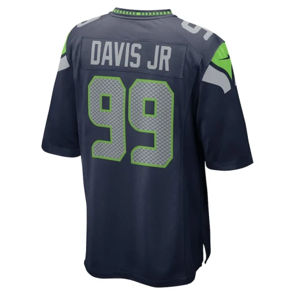 Carl davis jr. seattle seahawks nike game jersey College navy L
