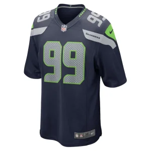 Carl davis jr. seattle seahawks nike game jersey College navy M