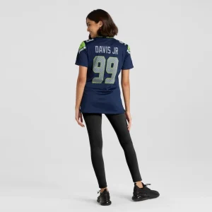 Carl davis jr. seattle seahawks nike womens game jersey Navy 2XL