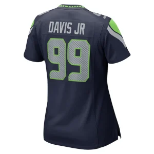 Carl davis jr. seattle seahawks nike womens game jersey Navy L