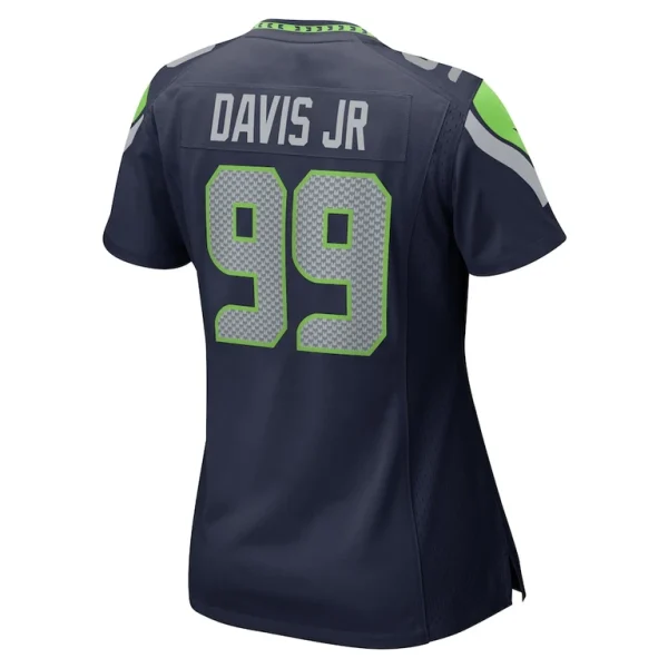 Carl davis jr. seattle seahawks nike womens game jersey Navy L