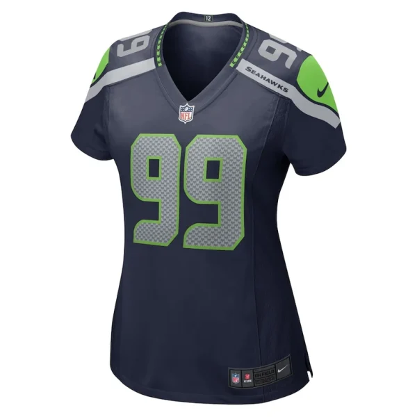 Carl davis jr. seattle seahawks nike womens game jersey Navy M