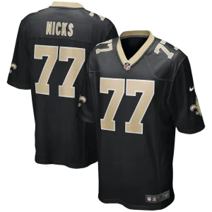 Carl nicks new orleans saints nike game retired player jersey Black
