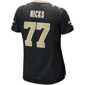 Carl nicks new orleans saints nike womens game retired player jersey Black L