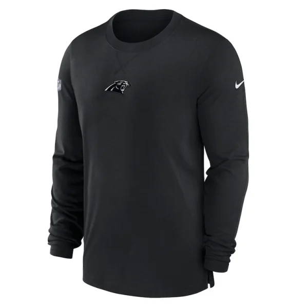 Carolina panthers nike 2023 sideline performance long sleeve t shirt Black M