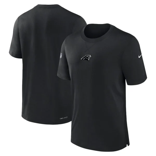 Carolina panthers nike 2023 sideline performance t shirt Black