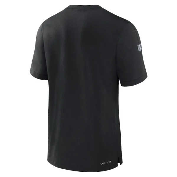 Carolina panthers nike 2023 sideline performance t shirt Black L