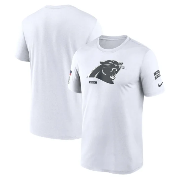 Carolina panthers nike 2024 salute to service legend performance t shirt White