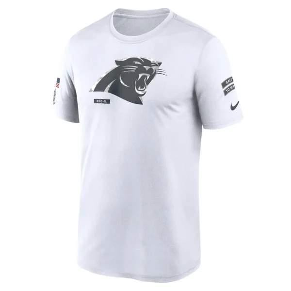 Carolina panthers nike 2024 salute to service legend performance t shirt White M