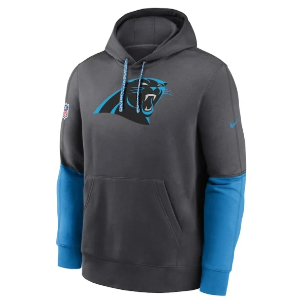 Carolina panthers nike 2024 sideline club pullover hoodie anthracite Multi M