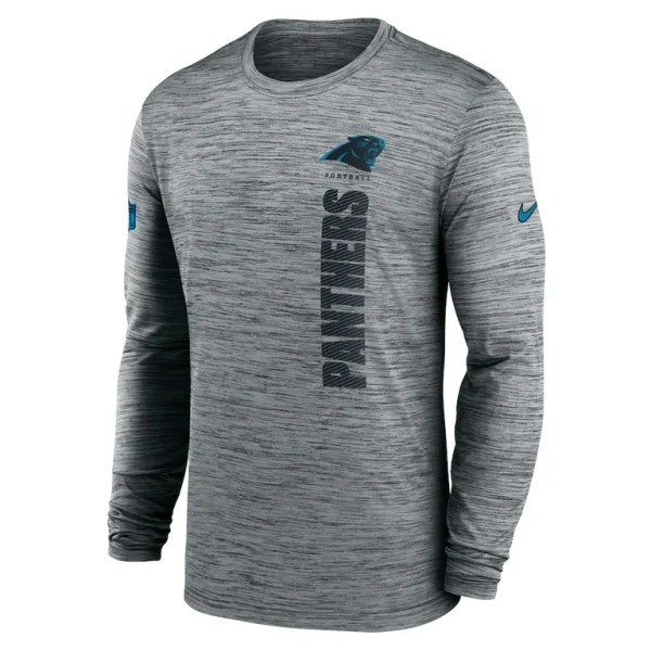 Carolina panthers nike 2024 sideline velocity performance long sleeve t shirt Gray M