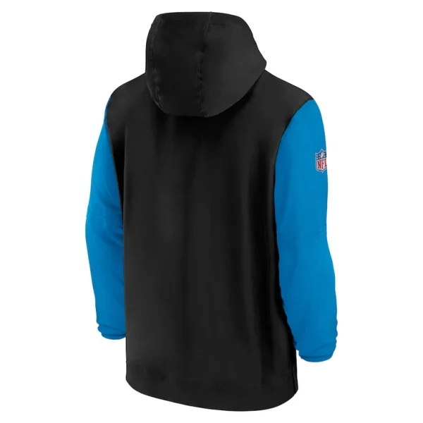 Carolina panthers nike 202425 sideline pre game player 12 zip hoodie jacket Blackgray L