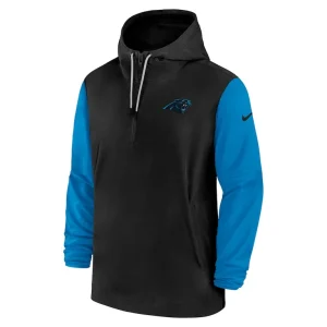 Carolina panthers nike 202425 sideline pre game player 12 zip hoodie jacket Blackgray M