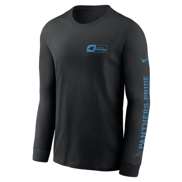Carolina panthers nike all out long sleeve t shirt Black M