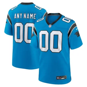 Carolina panthers nike alternate custom game jersey Blue