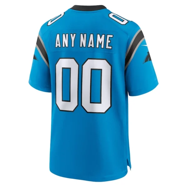 Carolina panthers nike alternate custom game jersey Blue L