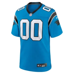 Carolina panthers nike alternate custom game jersey Blue M