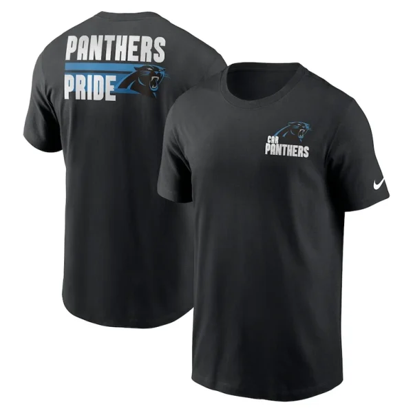 Carolina panthers nike blitz essential t shirt Black
